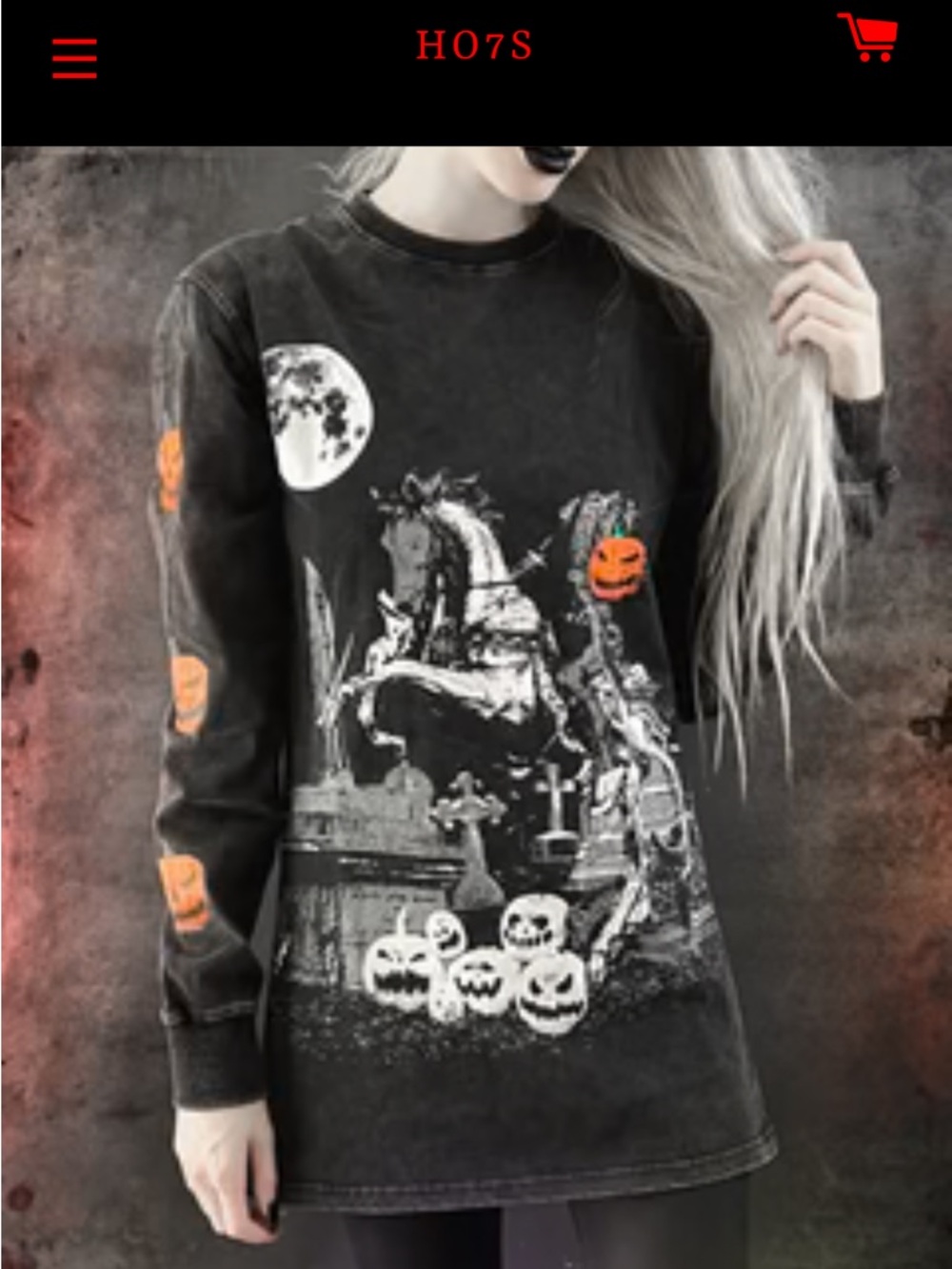 Ho7s Jade the Libra Sleepy Hollow Long Sleeve Shirt